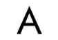 Capital letter A on white background.